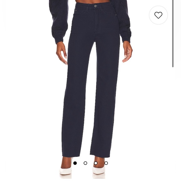 WeWoreWhat Denim - WeWoreWhat High Waist Straight Leg Jeans, Navy, Size 24